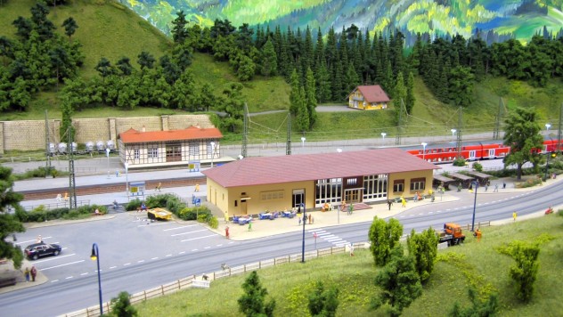 Bahnhof Hornberg auf der Schwarzwald Modellbahn