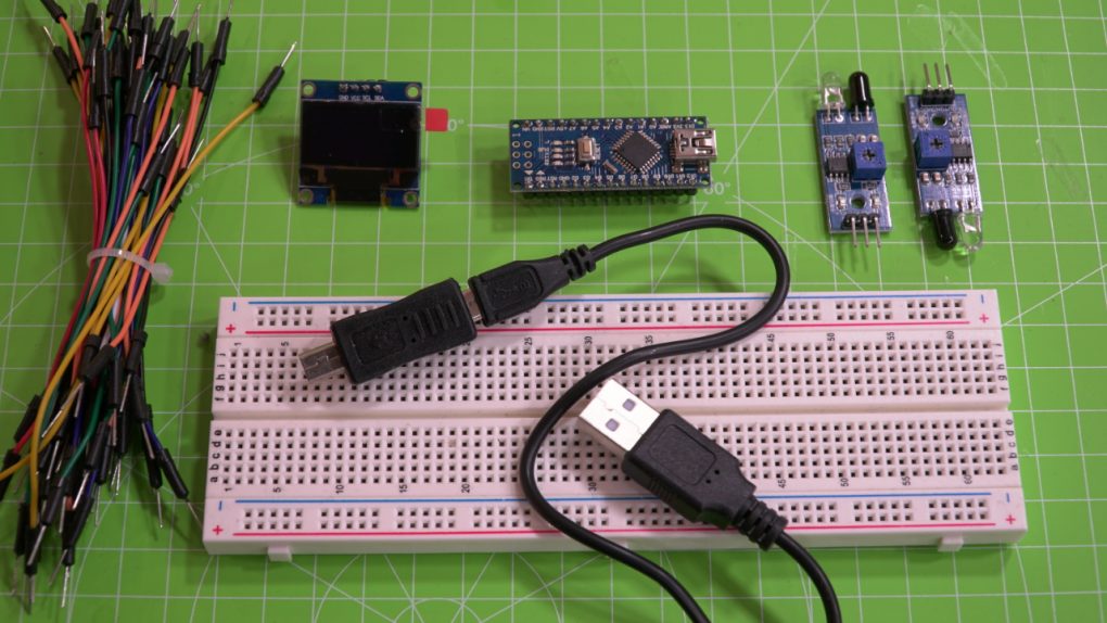 Teile für den Versuchsaufbau MoBa-Speed for Arduino
