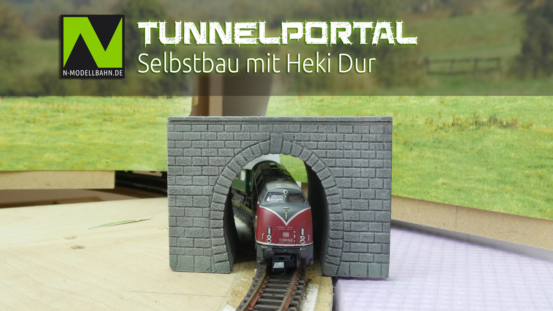 Tunnelportal Selbstbau Heki-Dur